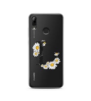Papatya Harf Tasarım Süper Şeffaf Silikon Telefon Kılıfı Huawei P Smart (2019) L