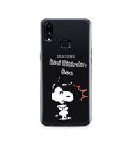 Snoopy Tasarımlı Süper Şeffaf Silikon Telefon Kılıfı Samsung A10s
