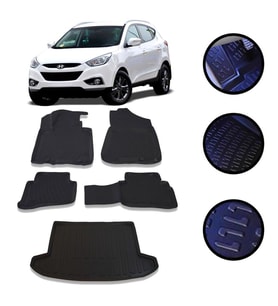 Hyundai Tucson 2015-2022 Arası 4D Havuzlu Oto Paspas Ve Bagaj Set