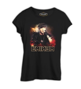 Eminem Siyah Kadın Tshirt