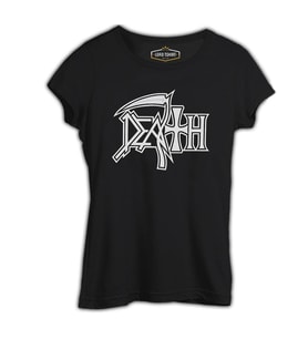 Death - Logo 2 Siyah Bayan Tshirt
