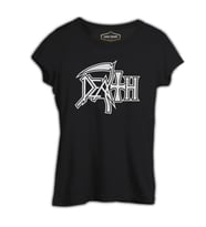 Death - Logo 2 Siyah Bayan Tshirt