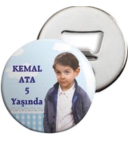 Mavi Bulutlu Sade Konsept Açacaklı Magnet Kişiye Özel