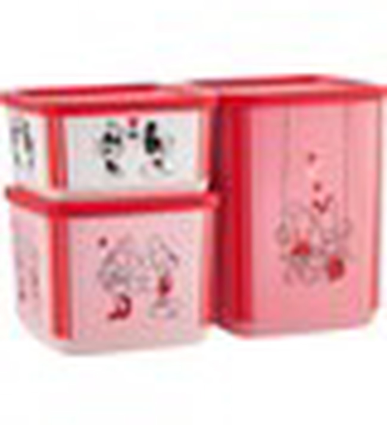 Tupperware Minnie Ve Mickey Temalı Kübik 3'lü Saklama Seti