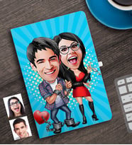 BK Gift Kişiye Özel Sevgililer Karikatürlü Defter-1