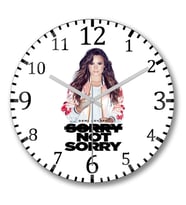 Demi Lovato  Sorry Not Sorry Duvar Saati Bombeli Gercek Cam