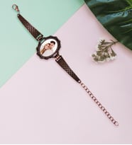 BK Gift Kişiye Özel Fotoğraflı Otantik Bakır Bileklik Model 2