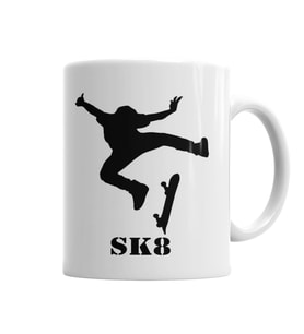 Skate Kaykay Kupa Bardak Porselen