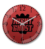 Night Grost Duvar Saati Bombeli Gercek Cam