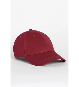%100 Pamuk Erkek Şapka Metal Kilitli Gabardin Kep - Bordo
