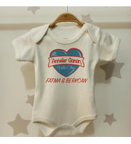 Anneler Gününe Özel İsimli Çıtçıtlı Bebek Body B18