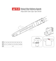 Kıskaçlı Biye Aparatı 40x20mm / APR 15-R