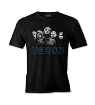 Oasis - Grup Üyeleri Siyah Erkek Tshirt