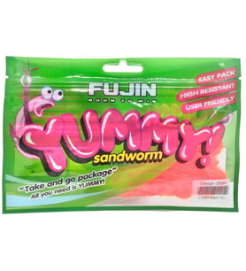 Fujin Yummy Sandworm 7Cm Silikon Yem Orange