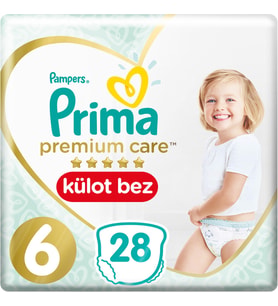 Prima Premium Care Külot Bebek Bezi Beden:6 (15+) Extra Large 28 Adet Ekonomik Pk