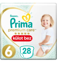 Prima Premium Care Külot Bebek Bezi Beden:6 (15+) Extra Large 28 Adet Ekonomik Pk