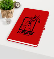 BK Gift Kişiye Özel Avukat Temalı Kırmızı Defter - 16