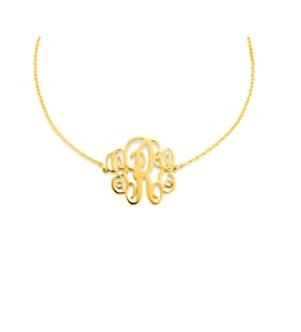 Kişiye Özel Gotik Yazılı Gümüş Kolye Özel Gün Hediyesi (Gold)
