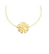 Kişiye Özel Gotik Yazılı Gümüş Kolye Özel Gün Hediyesi (Gold)