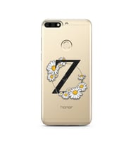 Papatya Harf Tasarım Süper Şeffaf Silikon Telefon Kılıfı Huawei Honor 7c-Y7 (201