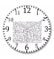 E=mc2 Formül Matematik  Formülü Duvar Saati Bombeli Gercek Cam