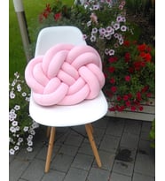 Dekor Yastık Kırlent Çiçek Modelde Rengarenk (Açık Pembe)