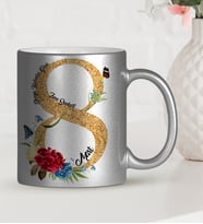 BK Gift Kişiye Özel Dünya Kadınlar Günü Temalı Gümüş Kupa Bardak  43
