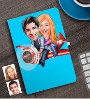 BK Gift Kişiye Özel Sevgililer Karikatürlü Defter-11