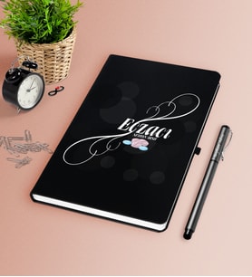 BK Gift Kişiye Özel Eczacı Siyah Defter Kalem Seti-8