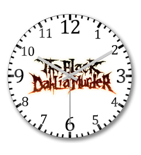 The Black Dahlia Murder1 Duvar Saati Bombeli Gercek Cam