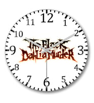 The Black Dahlia Murder1 Duvar Saati Bombeli Gercek Cam