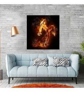 Alev (Flames) Temalı Kanvas Tablo