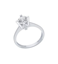 Diamond Line-Gülaylar Altın 14 Ayar Tektaş Yüzük