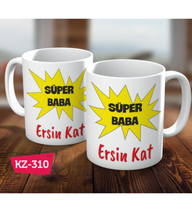 Süper Baba İsimi Kişiye Özel Babalar Günü  İçin Hediye  Kupa Bardak