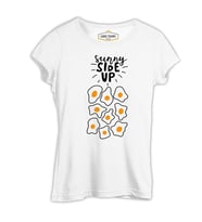 Sunny Side Up - Eggs Beyaz Kadın Tshirt