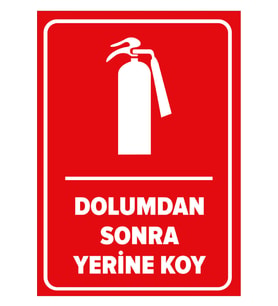 MIGNATIS - Dolumdan Sonra Yerine Koy Levhası - Sac Malzeme 50x70cm