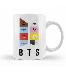 Bts   BT21  Karakterleri Kupa Bardak Porselen