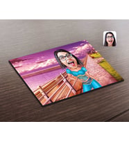 BK Gift Kişiye Özel Oryantal Karikatürlü Ahşap Puzzle-1