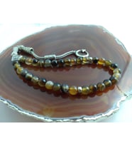 KAHVE AKİK TAŞI TESPİH / DOĞALTAŞ TESPİH 6 MM