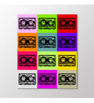 Arty Tablo Colourful Casettes Tablo (Karışık)