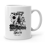 BK Gift Kişiye Özel Tarot Death Ölüm Beyaz Kupa Bardak
