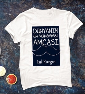 Kişiye Özel Dünyanın En Mükemmel Amcası Tişörtü