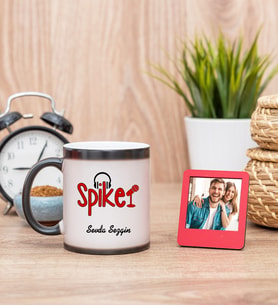Spiker Sihirli  Kupa Bardak ve Kırmızı Mini Çerçeve