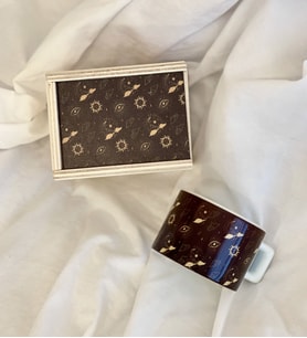 Tarot Ay Bulut Tasarımlı Kutulu Kupa