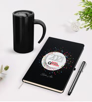 BK Gift Kişiye Özel 2024 Sana Mutluluk Getirsin Siyah Defter Kalem Termos Mug Seti - 1