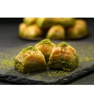 Fıstıklı Baklava Kuru 1 Kg. ( Glikozsuz )-(Siirt Doğal Gıda'dan Günlük Taze)dan GÜNLÜK SEVK