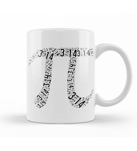 Pi Sayısı  Matmetica Matematik Özel Tasarım Kupa Bardak Porselen