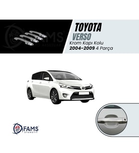 Toyota  Verso Krom Kapı Kolu 4 Kapı 2004-2009 P. Çelik