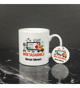 Web Tasarımcı Kupa Bardak ve Anahtarlık Set