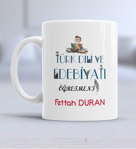 Türk Dili ve Edebiyatı Öğretmeni Kupa Bardak